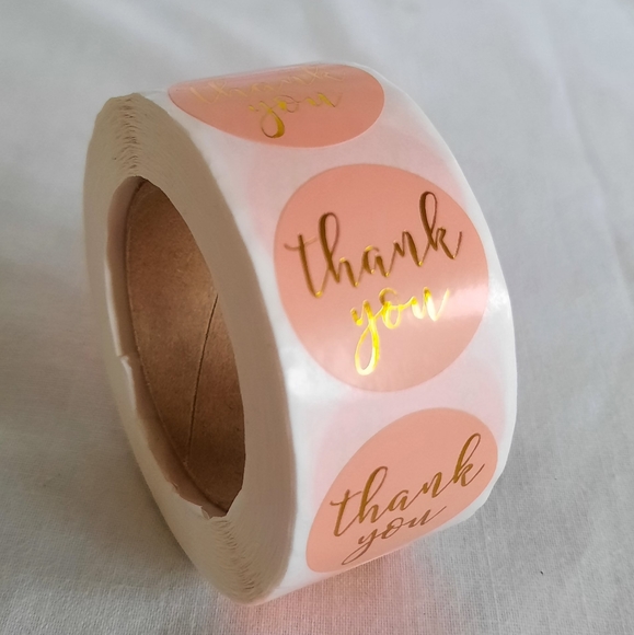 New! 500 Piece Thank you stickers - Picture 3 of 5